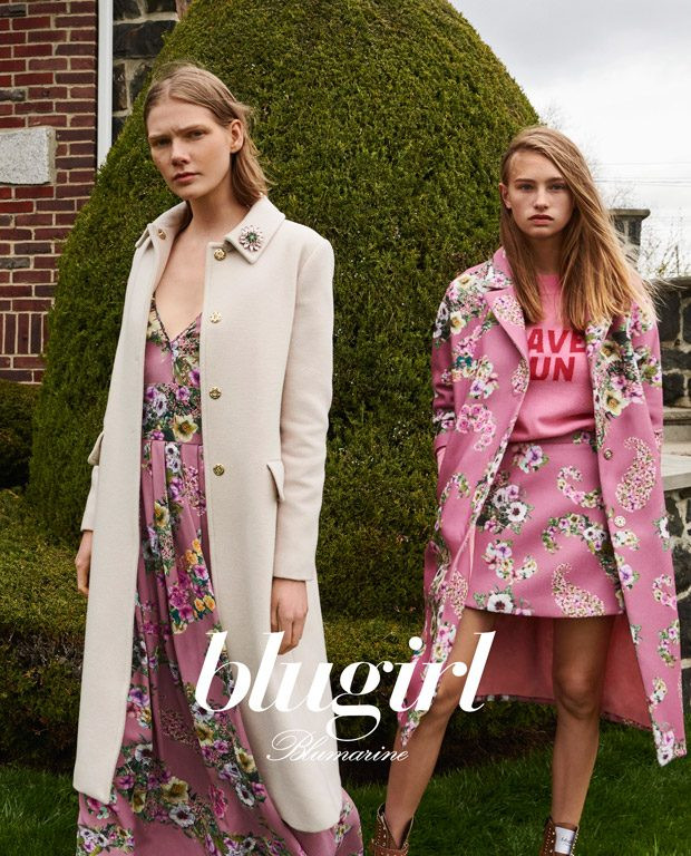 Marland Backus featured in  the be Blugirl advertisement for Autumn/Winter 2018