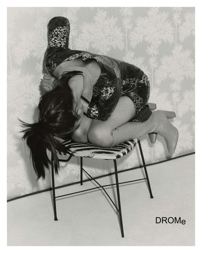 Ling Ling Chen featured in  the DROMe advertisement for Autumn/Winter 2018