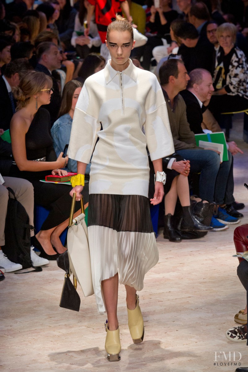 Irina Liss featured in  the Celine fashion show for Spring/Summer 2014