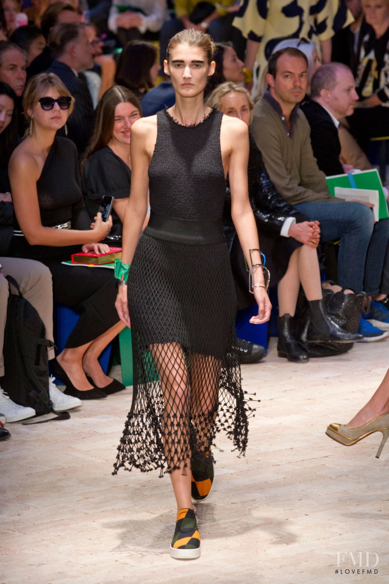 Marie Piovesan featured in  the Celine fashion show for Spring/Summer 2014
