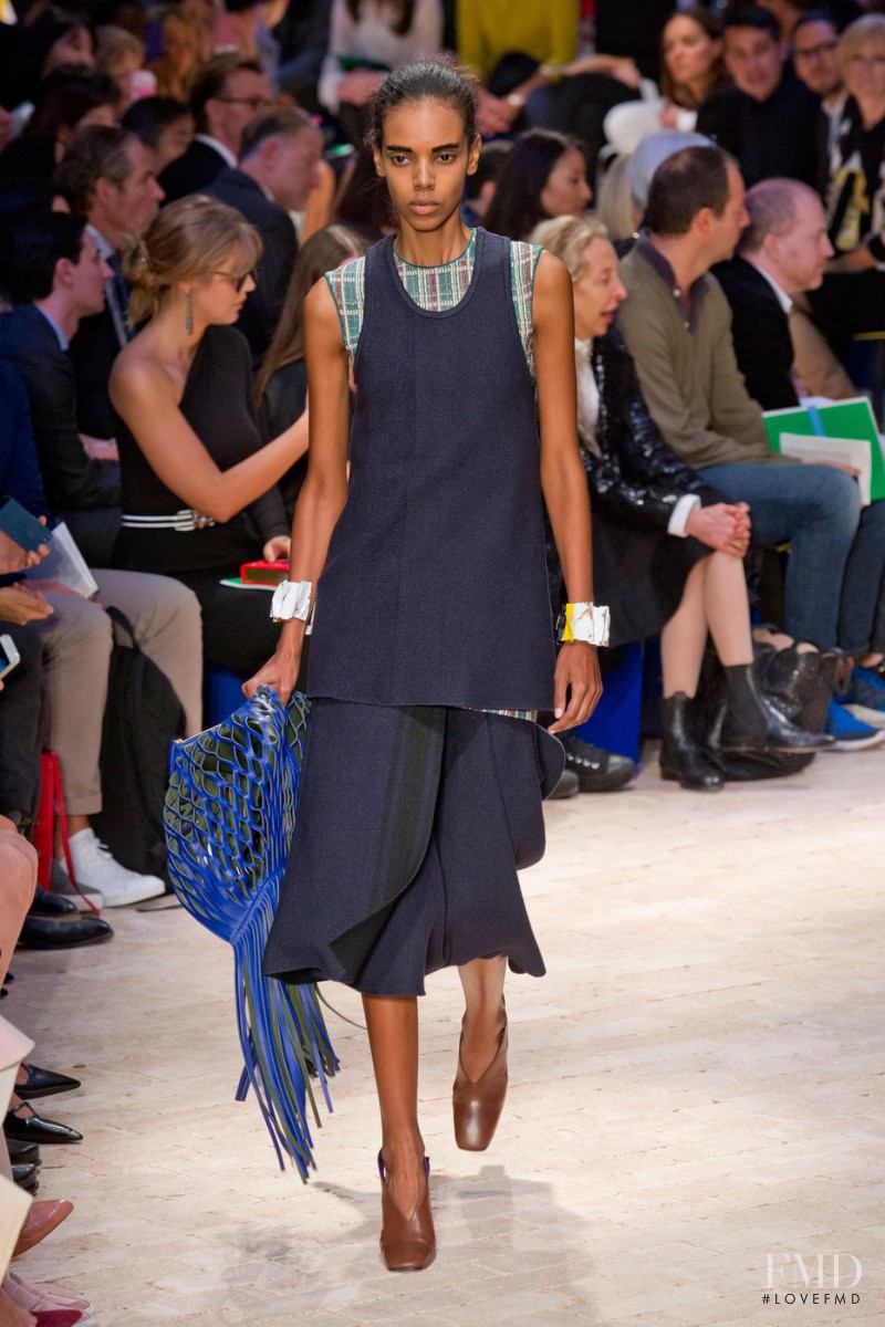 Grace Mahary featured in  the Celine fashion show for Spring/Summer 2014