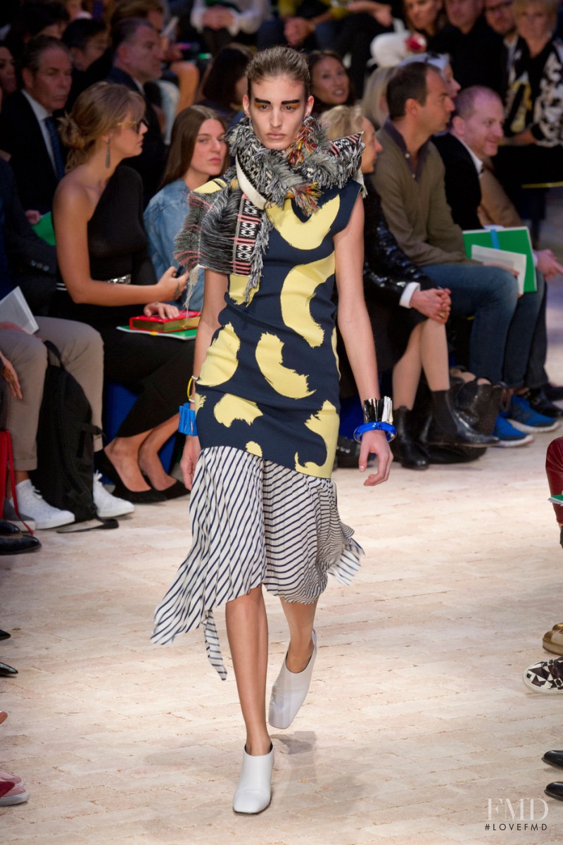 Elodia Prieto featured in  the Celine fashion show for Spring/Summer 2014