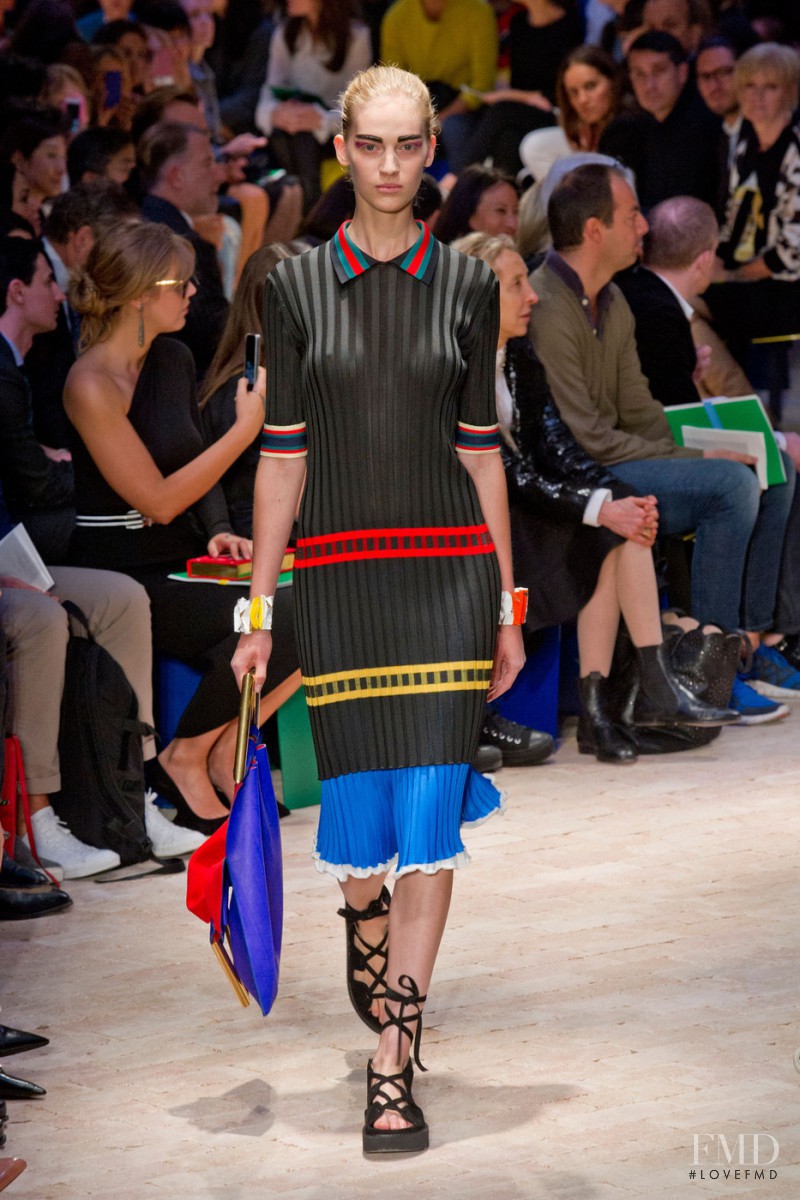 Vanessa Axente featured in  the Celine fashion show for Spring/Summer 2014