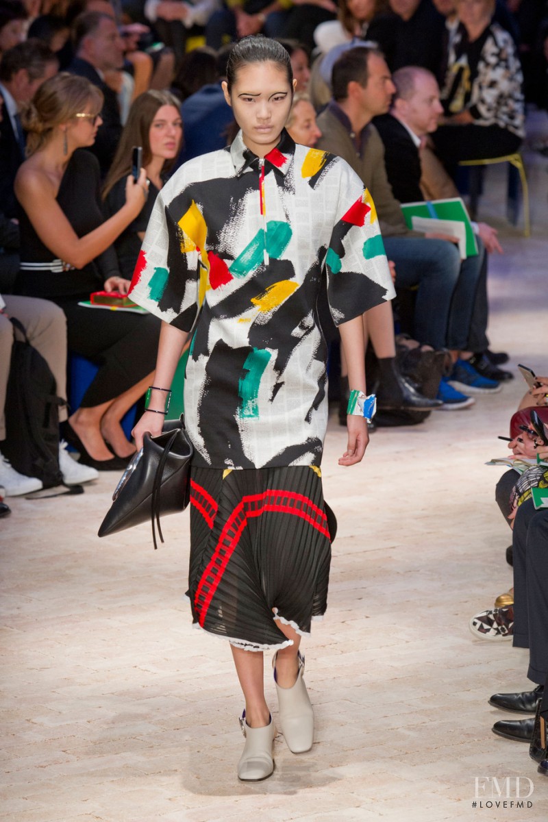 Chiharu Okunugi featured in  the Celine fashion show for Spring/Summer 2014