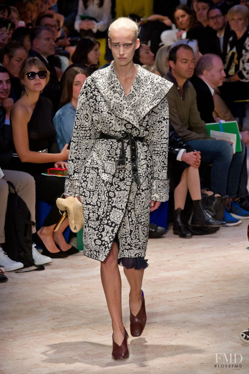 Eva Berzina featured in  the Celine fashion show for Spring/Summer 2014