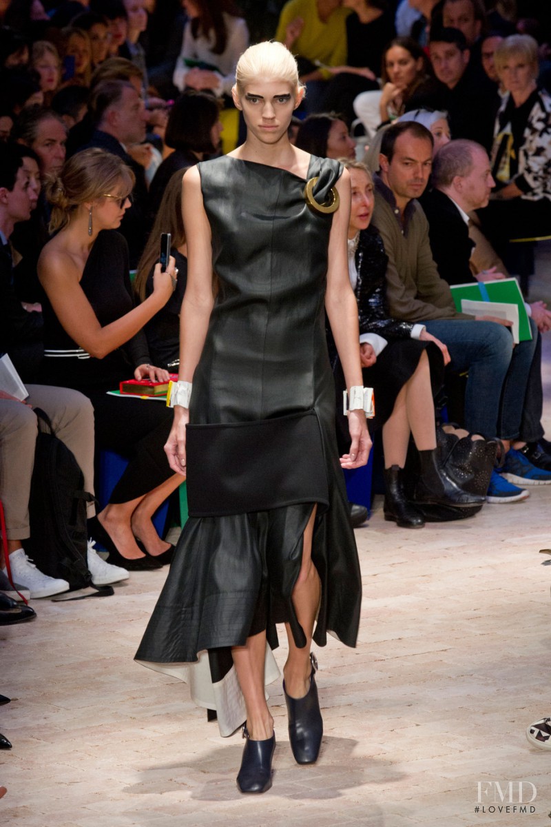 Devon Windsor featured in  the Celine fashion show for Spring/Summer 2014