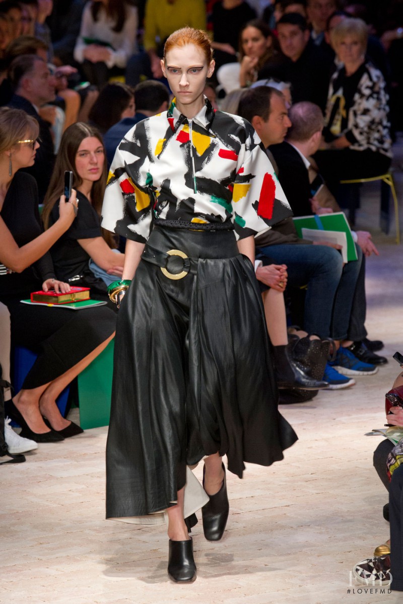Lera Tribel featured in  the Celine fashion show for Spring/Summer 2014