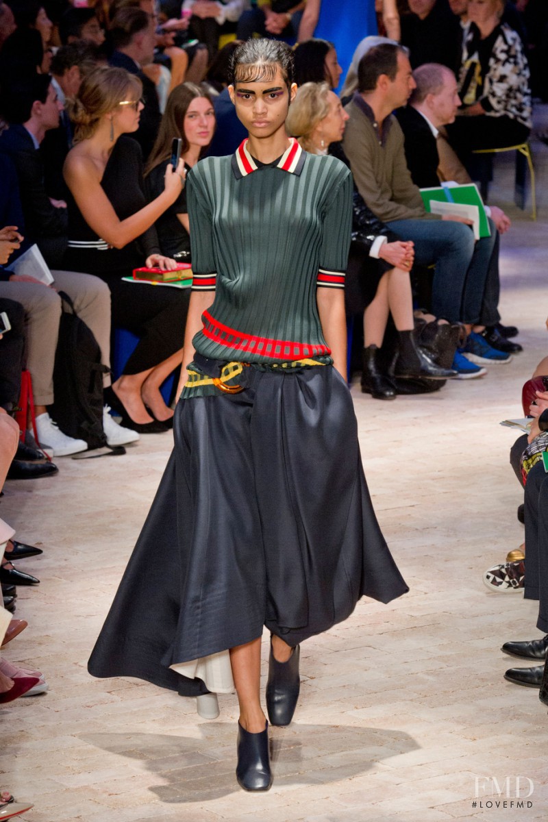 Mariana Santana featured in  the Celine fashion show for Spring/Summer 2014