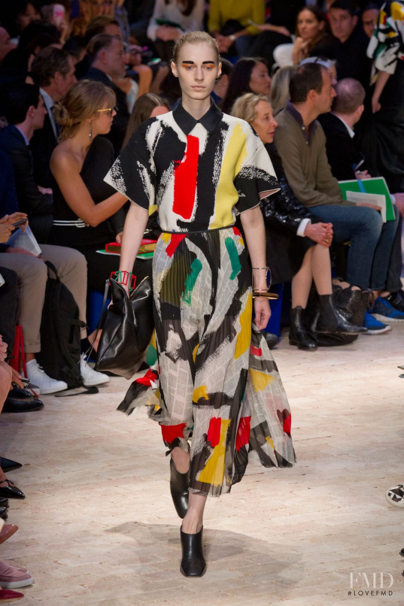 Julia Nobis featured in  the Celine fashion show for Spring/Summer 2014