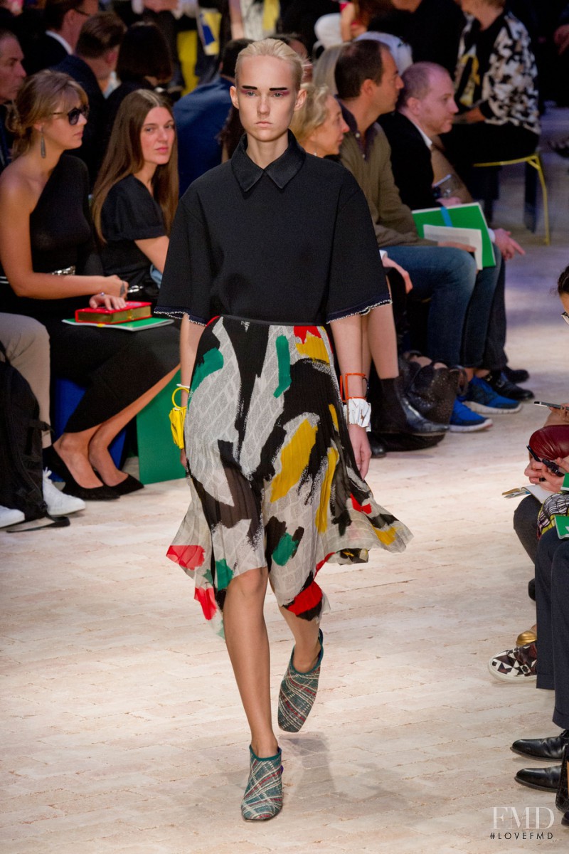 Harleth Kuusik featured in  the Celine fashion show for Spring/Summer 2014