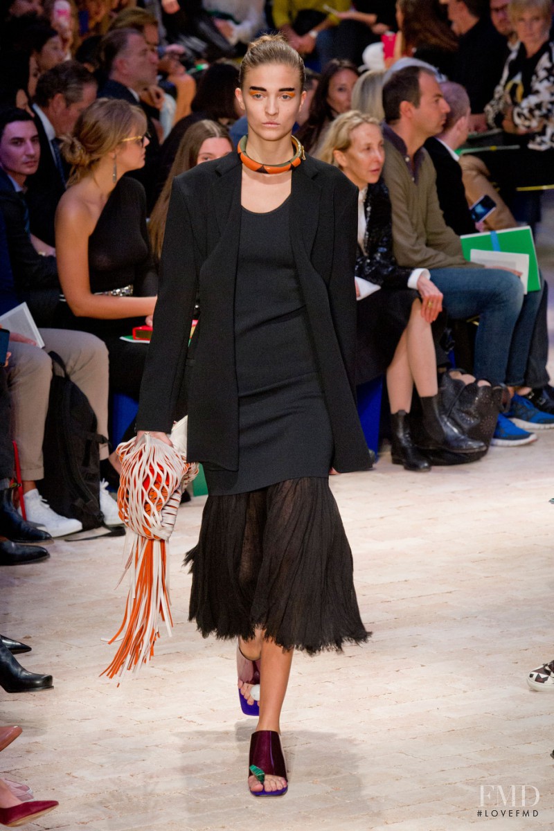 Emeline Ghesquiere featured in  the Celine fashion show for Spring/Summer 2014