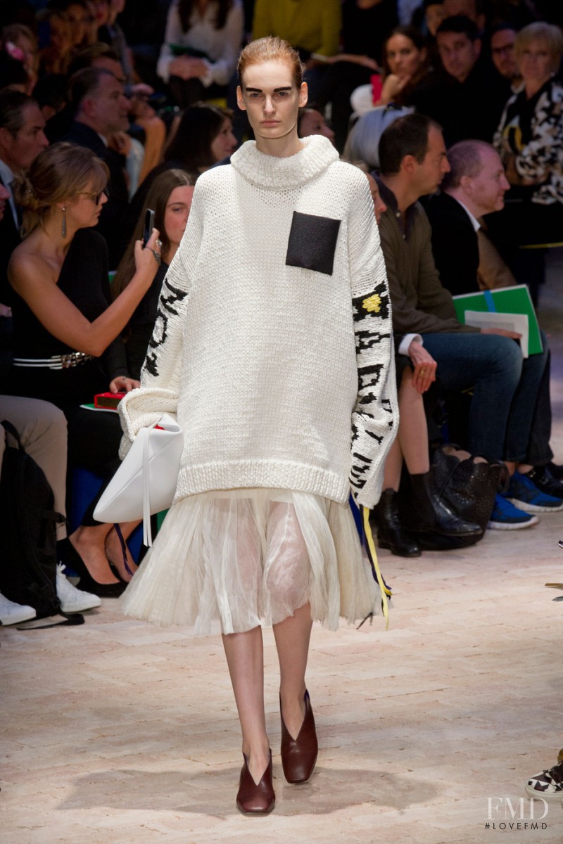 Carolina Sjöstrand featured in  the Celine fashion show for Spring/Summer 2014