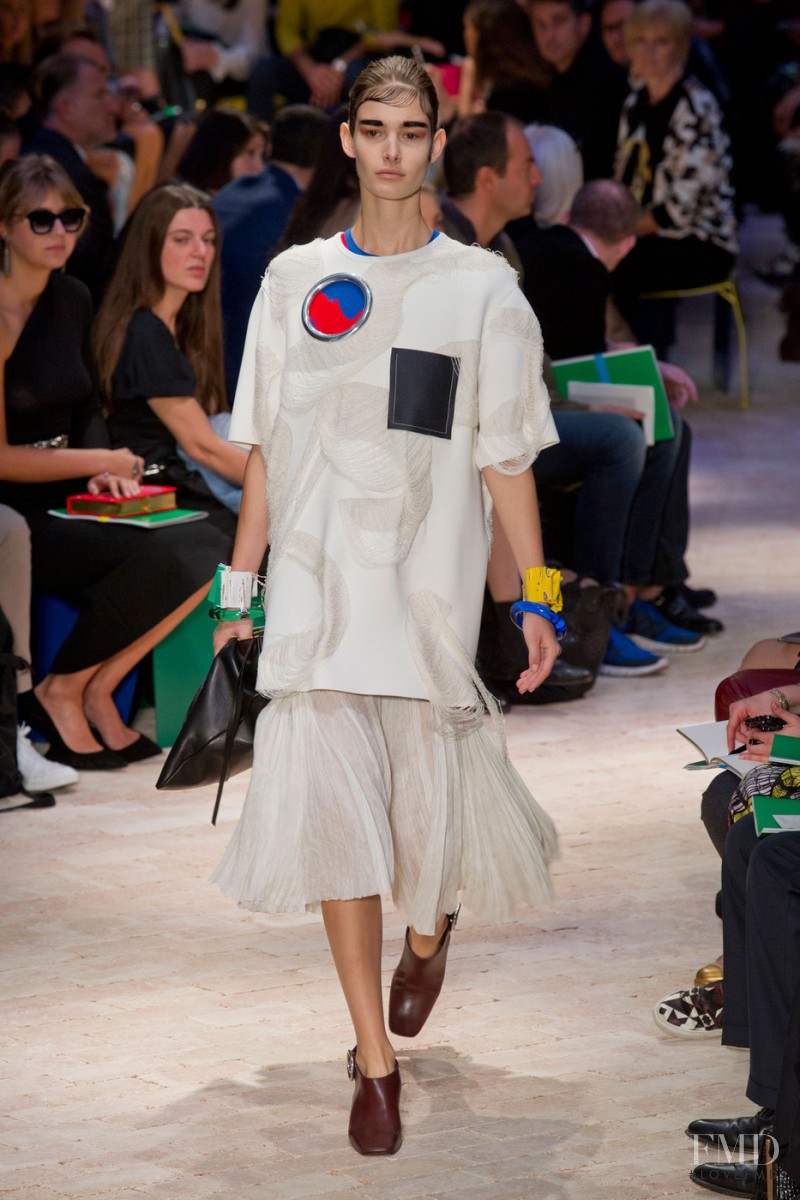 Ophélie Guillermand featured in  the Celine fashion show for Spring/Summer 2014