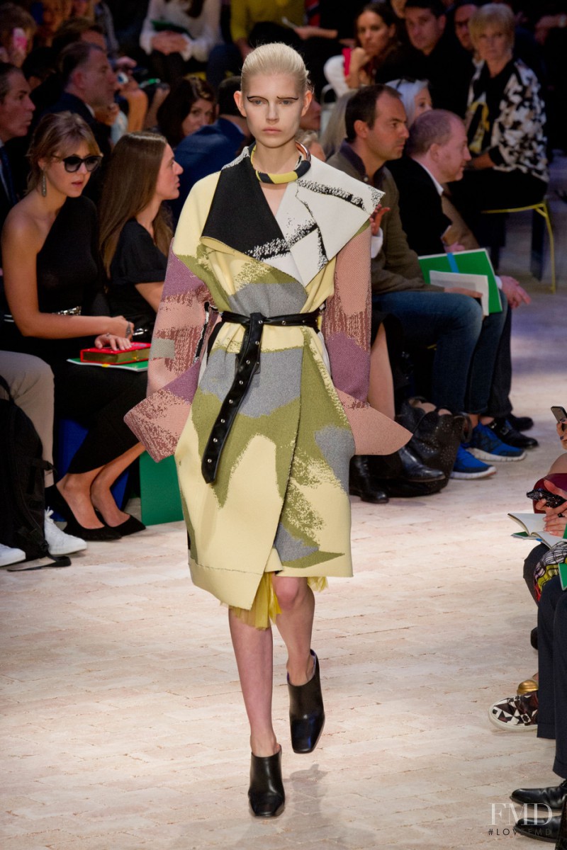 Ola Rudnicka featured in  the Celine fashion show for Spring/Summer 2014