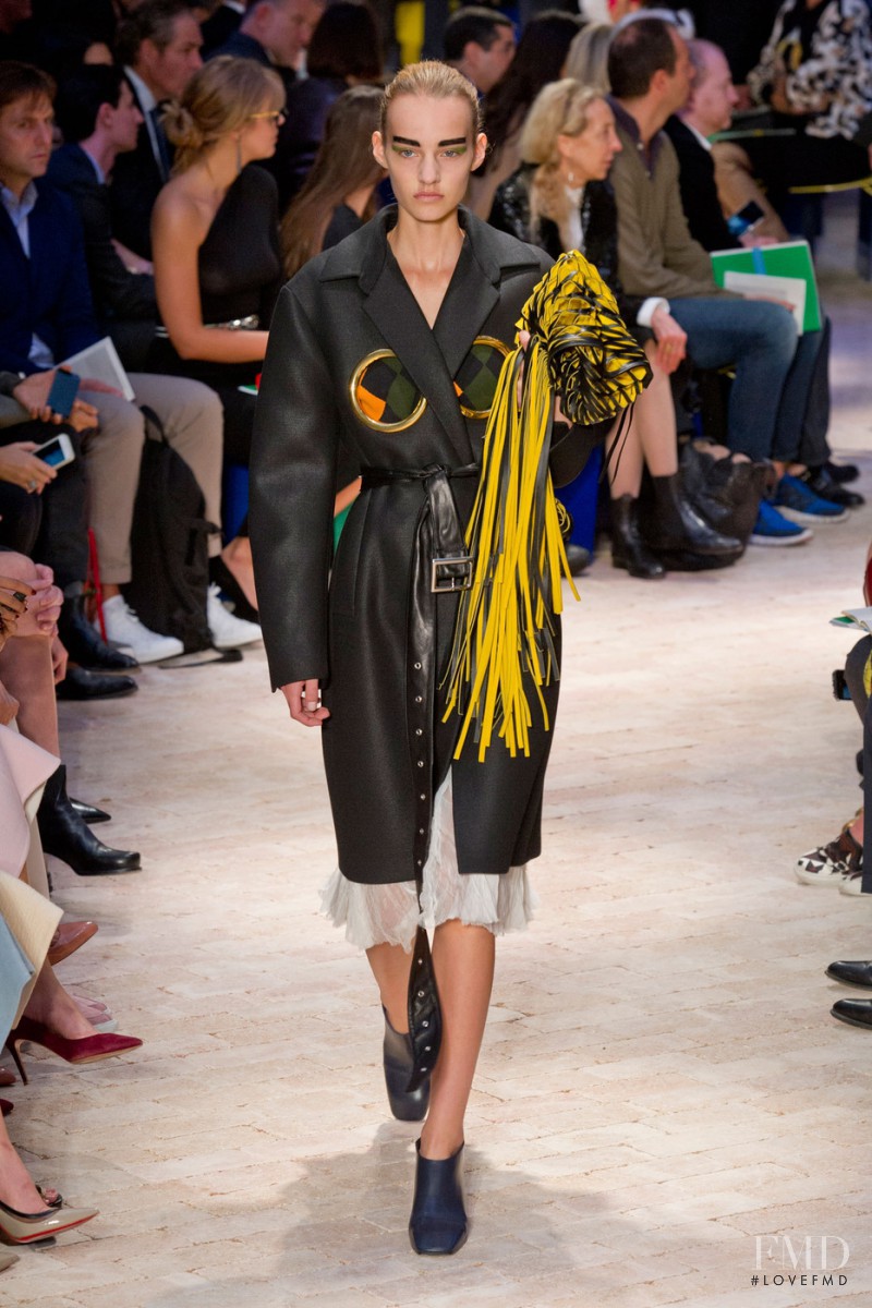 Maartje Verhoef featured in  the Celine fashion show for Spring/Summer 2014