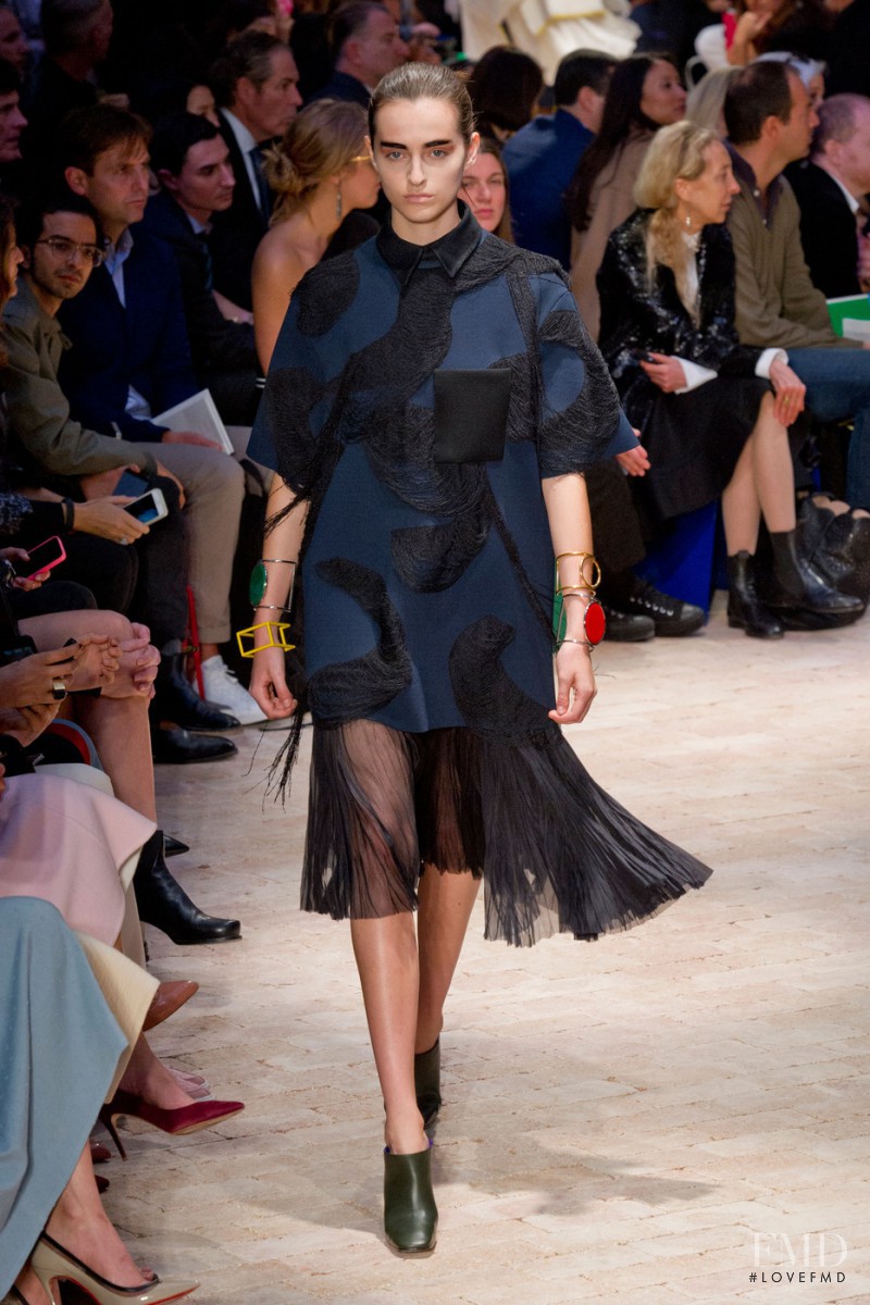 Georgia Taylor featured in  the Celine fashion show for Spring/Summer 2014