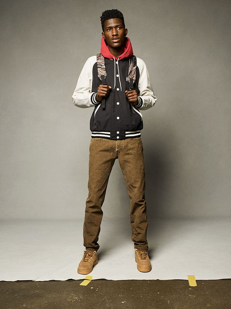 Anarcius Jean featured in  the Levi’s advertisement for Autumn/Winter 2018
