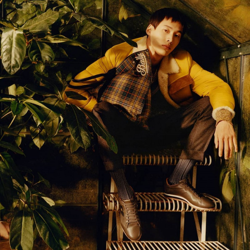 Wang Chenming featured in  the Bally advertisement for Autumn/Winter 2018