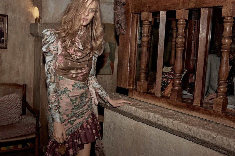 Lexi Boling featured in  the Zimmermann advertisement for Autumn/Winter 2018