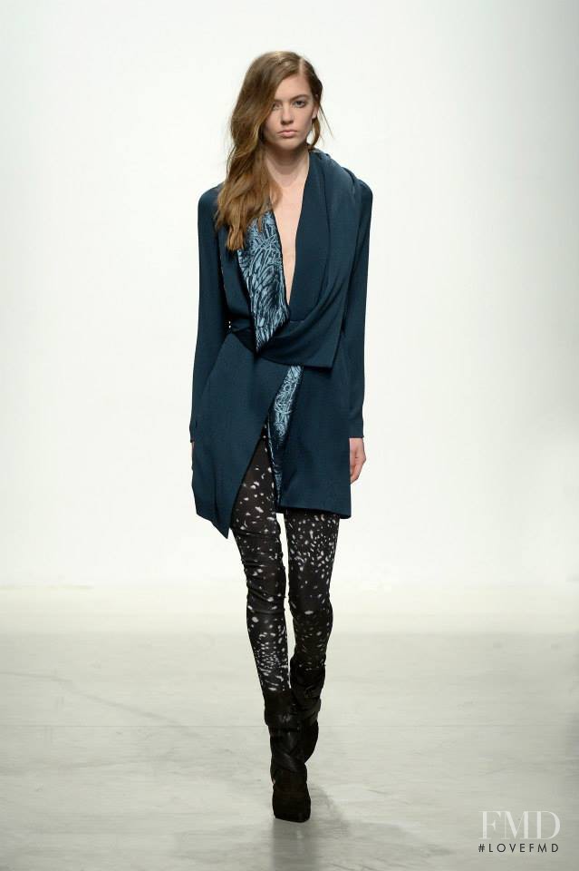 Emmy Rappe featured in  the Leonard fashion show for Autumn/Winter 2014