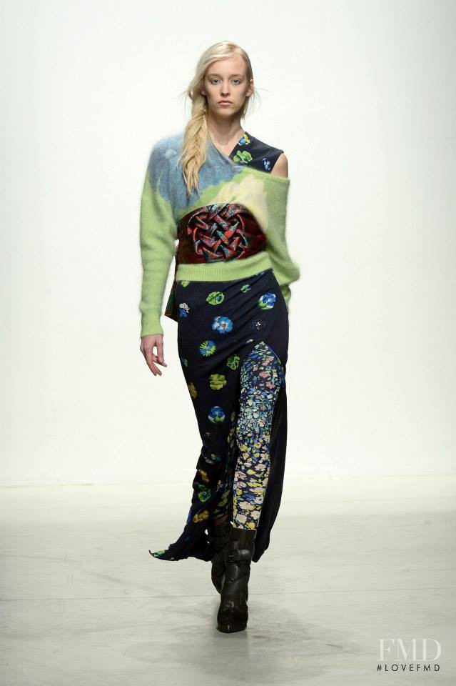 Eva Berzina featured in  the Leonard fashion show for Autumn/Winter 2014