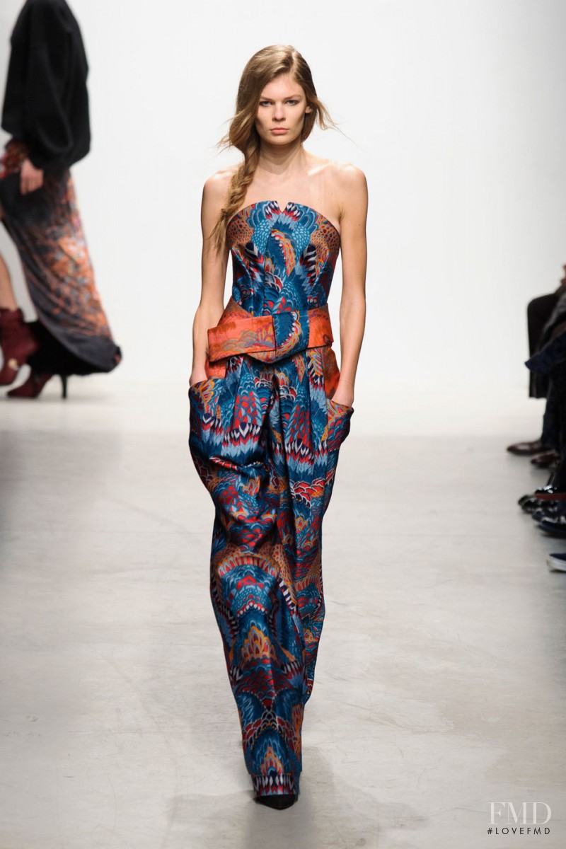 Alexandra Elizabeth Ljadov featured in  the Leonard fashion show for Autumn/Winter 2014