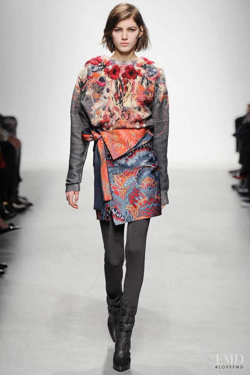 Valery Kaufman featured in  the Leonard fashion show for Autumn/Winter 2014
