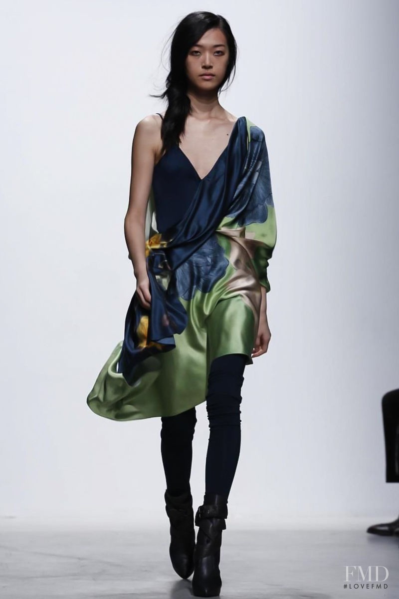 Tian Yi featured in  the Leonard fashion show for Autumn/Winter 2014