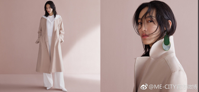 Shu Pei featured in  the Me & City advertisement for Autumn/Winter 2018