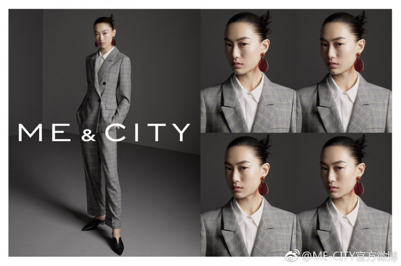 Shu Pei featured in  the Me & City advertisement for Autumn/Winter 2018