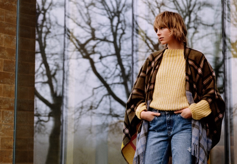 Edie Campbell featured in  the Marc O‘Polo advertisement for Autumn/Winter 2018