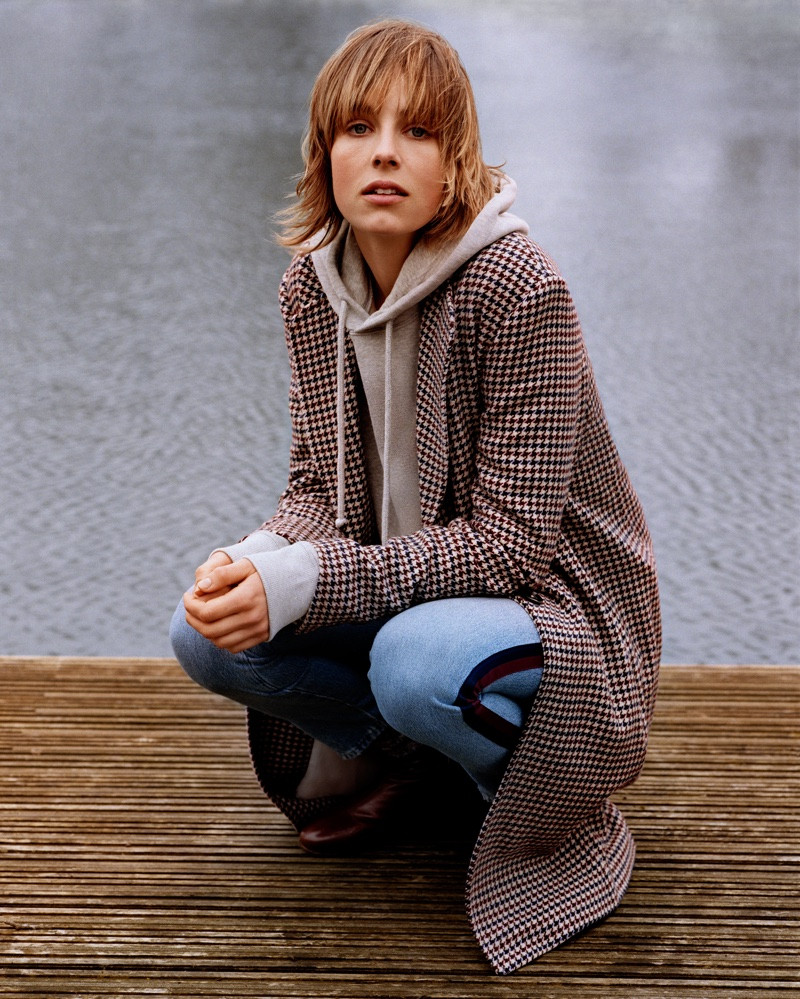 Edie Campbell featured in  the Marc O‘Polo advertisement for Autumn/Winter 2018