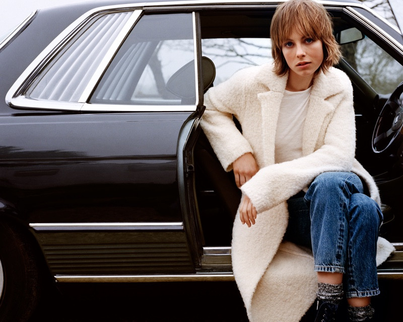 Edie Campbell featured in  the Marc O‘Polo advertisement for Autumn/Winter 2018