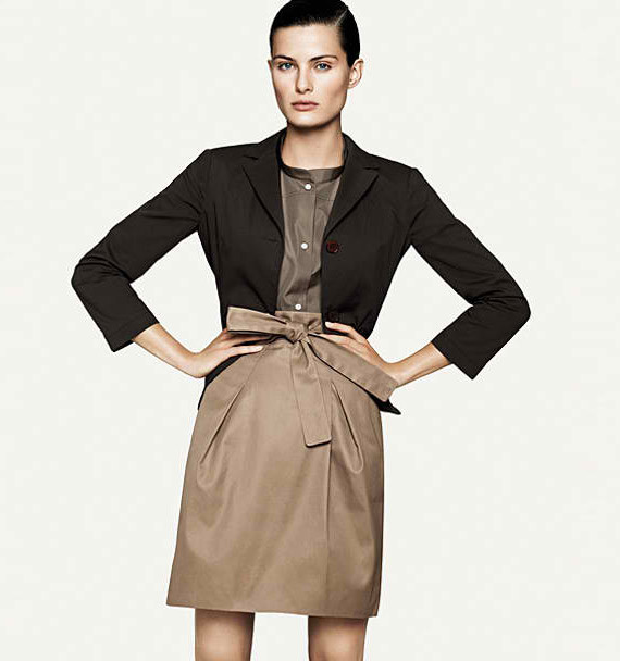 Isabeli Fontana featured in  the Uniqlo advertisement for Spring/Summer 2011