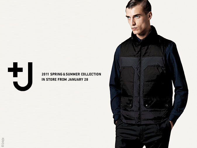 Clement Chabernaud featured in  the Uniqlo advertisement for Spring/Summer 2011