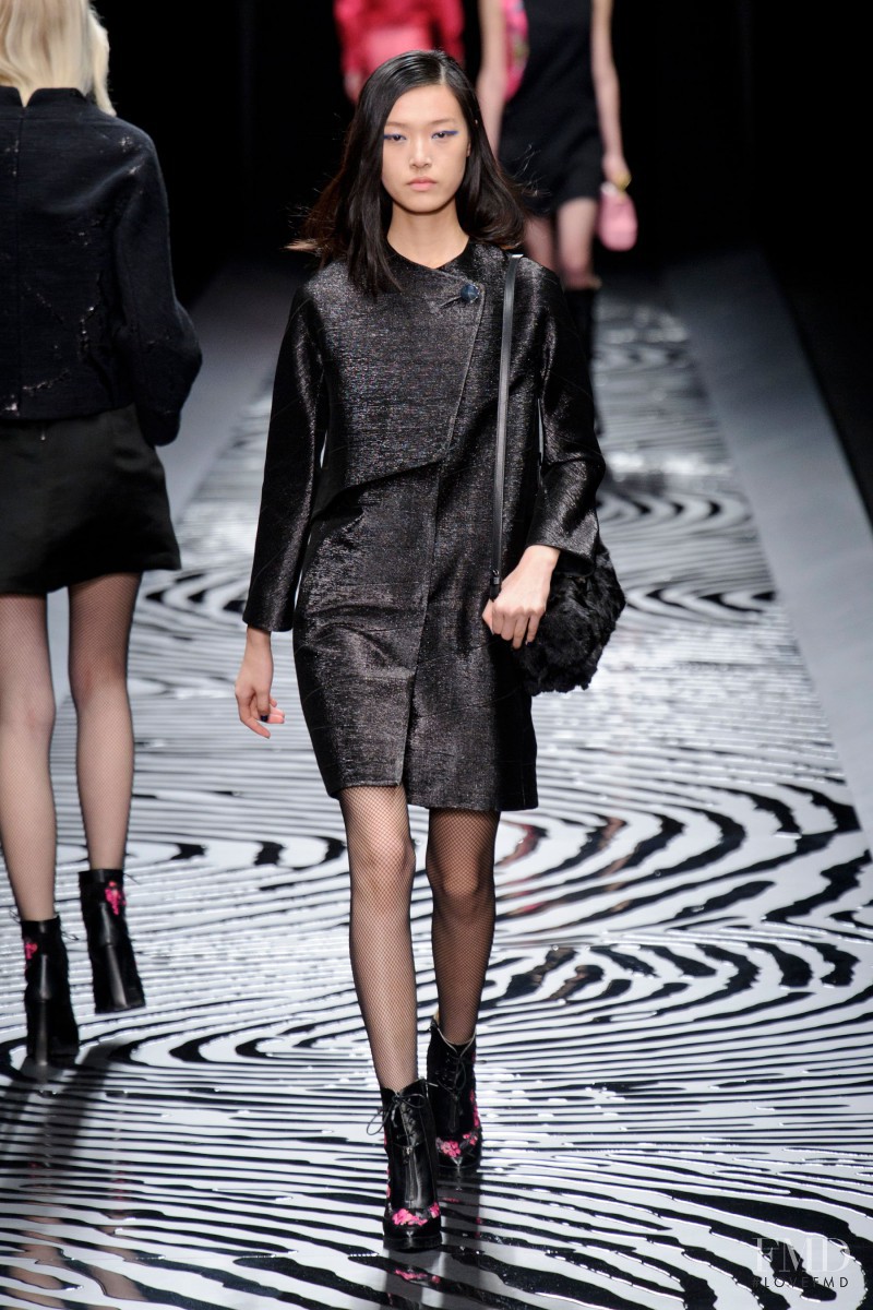 Tian Yi featured in  the Shiatzy Chen fashion show for Autumn/Winter 2014
