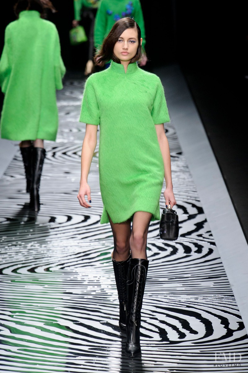 Bruna Ludtke featured in  the Shiatzy Chen fashion show for Autumn/Winter 2014