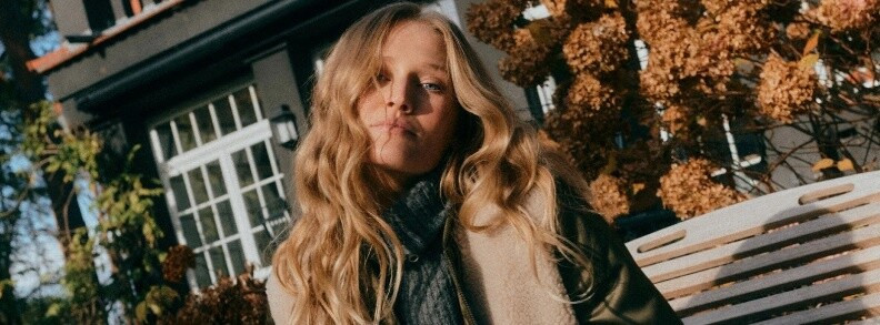 Toni Garrn featured in  the Zalando lookbook for Winter 2021