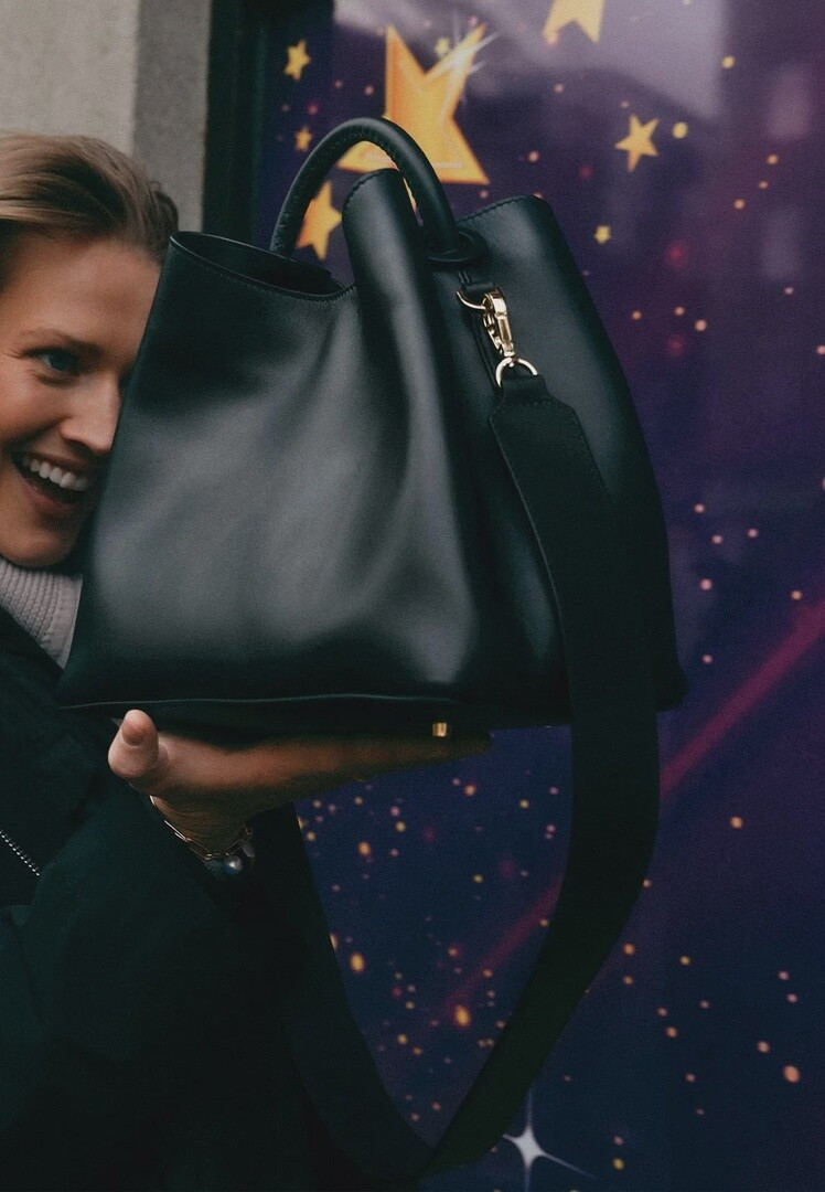 Toni Garrn featured in  the Zalando lookbook for Winter 2021