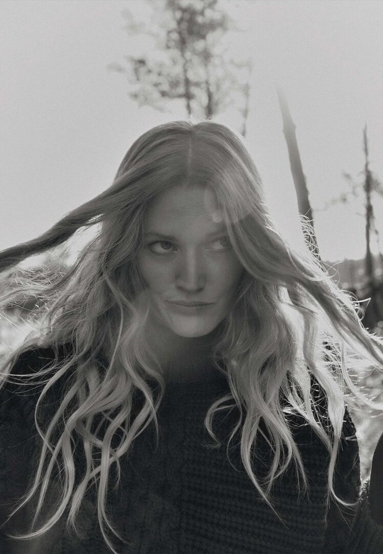 Toni Garrn featured in  the Zalando lookbook for Winter 2021