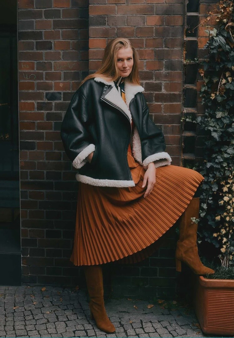 Toni Garrn featured in  the Zalando lookbook for Winter 2021