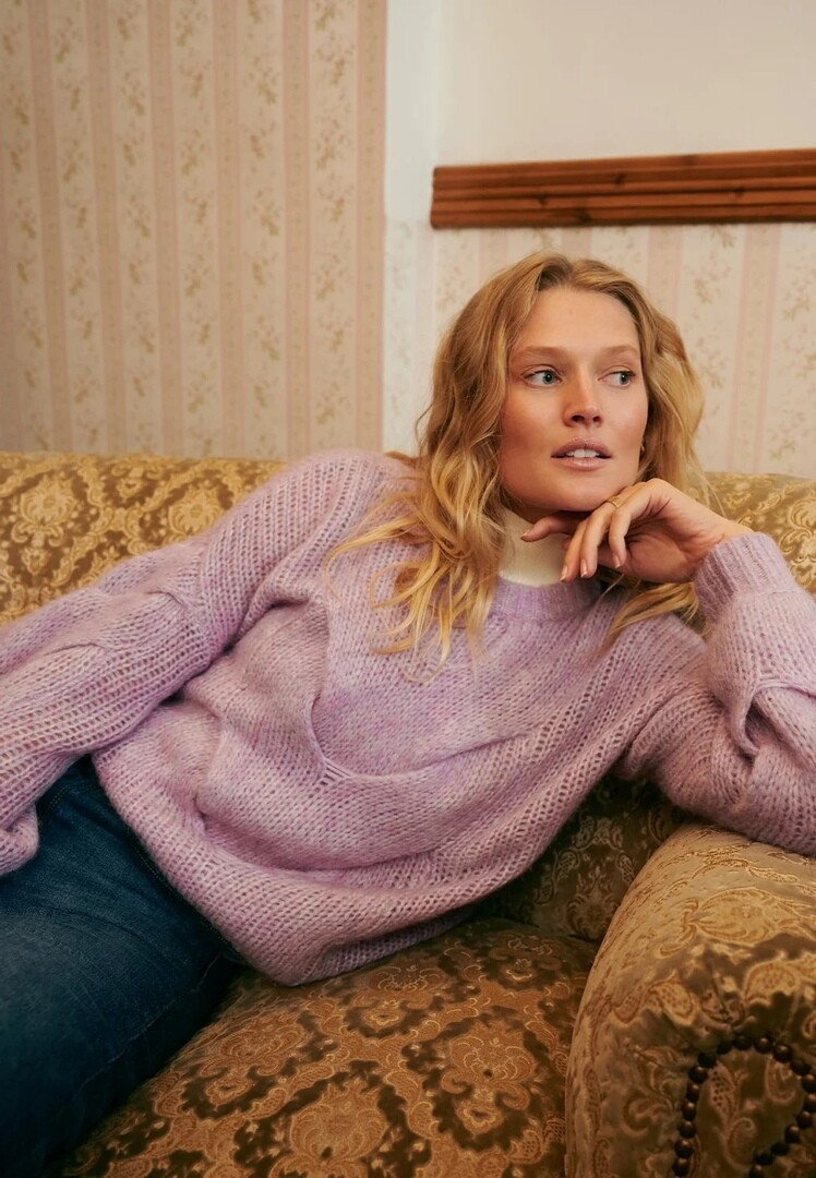 Toni Garrn featured in  the Zalando lookbook for Winter 2021