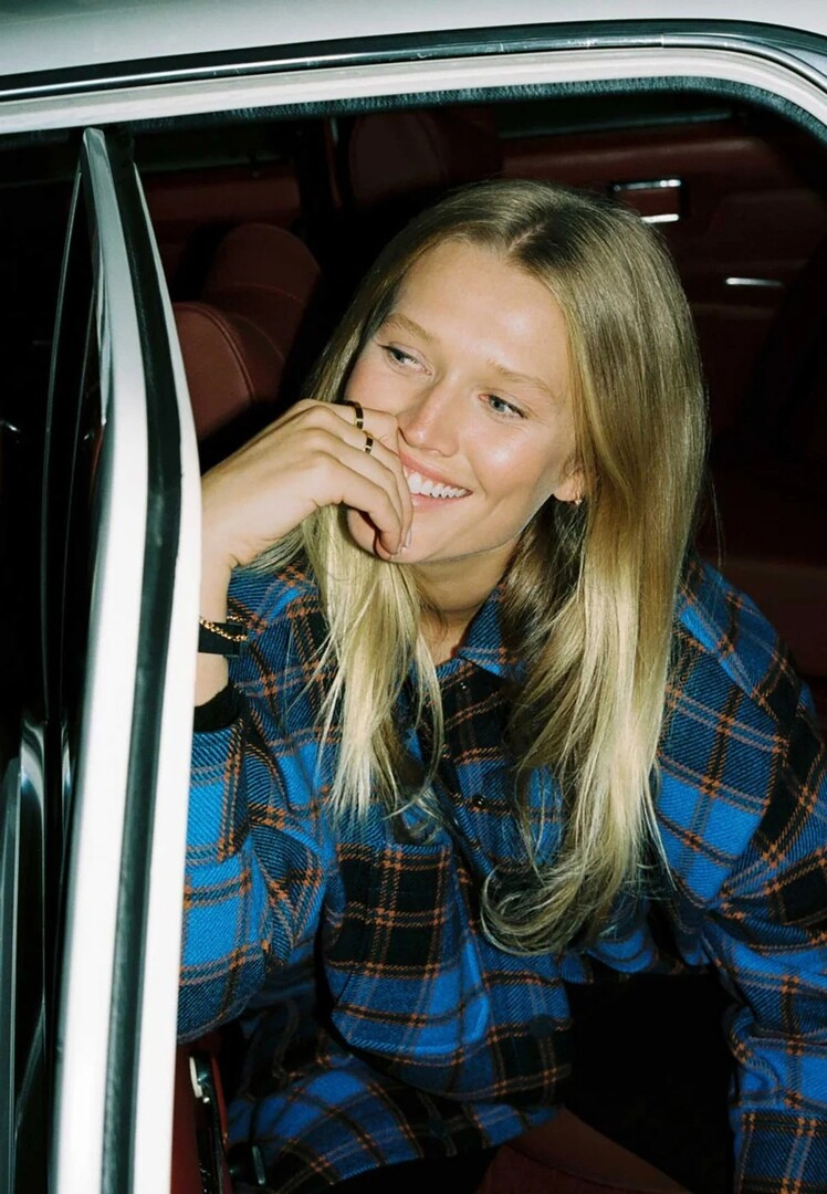 Toni Garrn featured in  the Zalando lookbook for Winter 2021