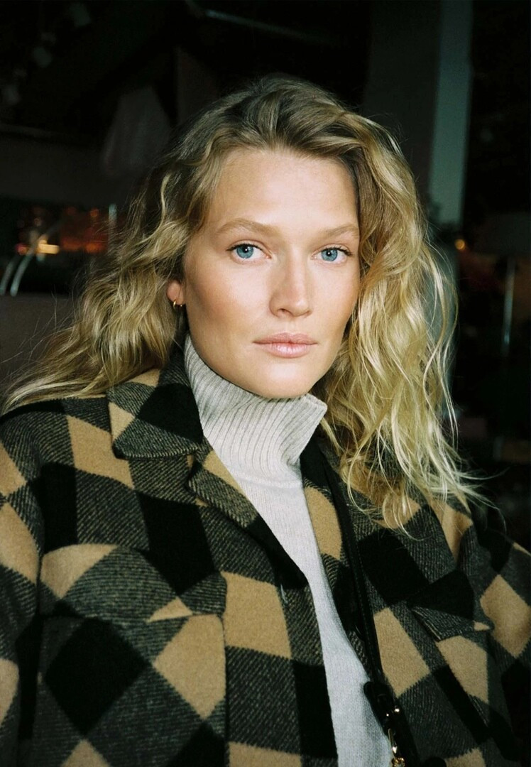 Toni Garrn featured in  the Zalando lookbook for Winter 2021