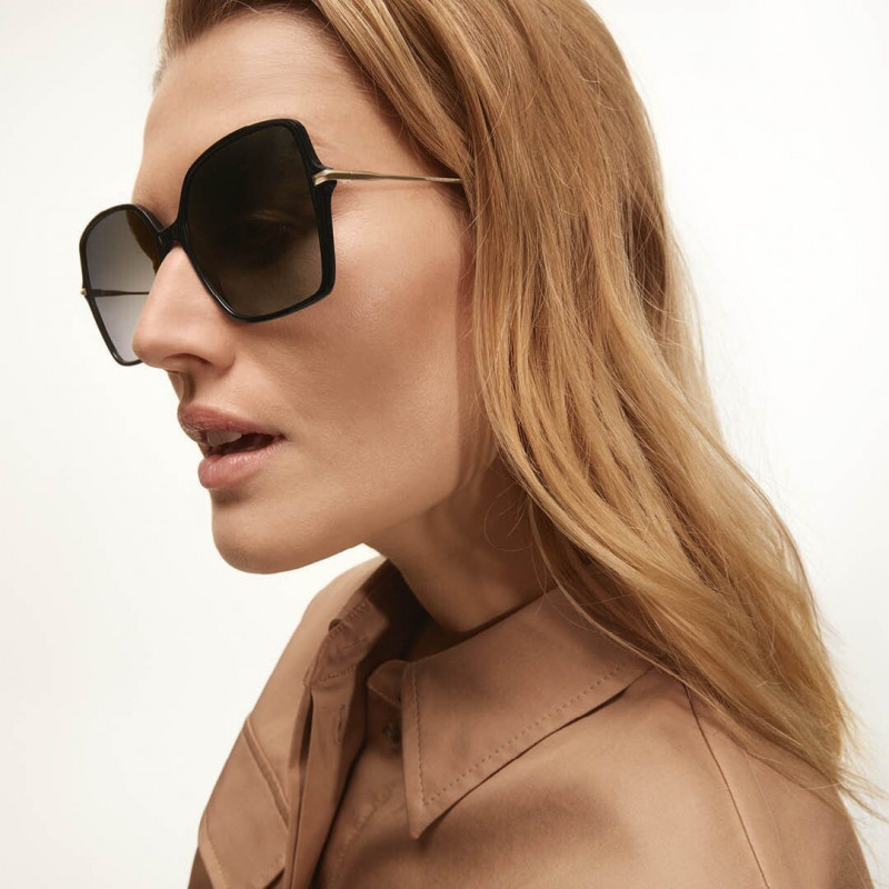 Toni Garrn featured in  the Hugo Boss Eyewear advertisement for Autumn/Winter 2021