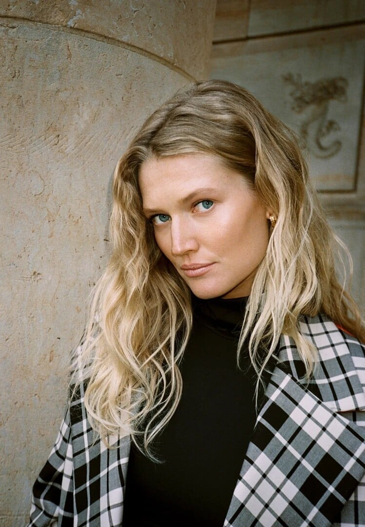 Toni Garrn featured in  the Zalando lookbook for Spring 2021