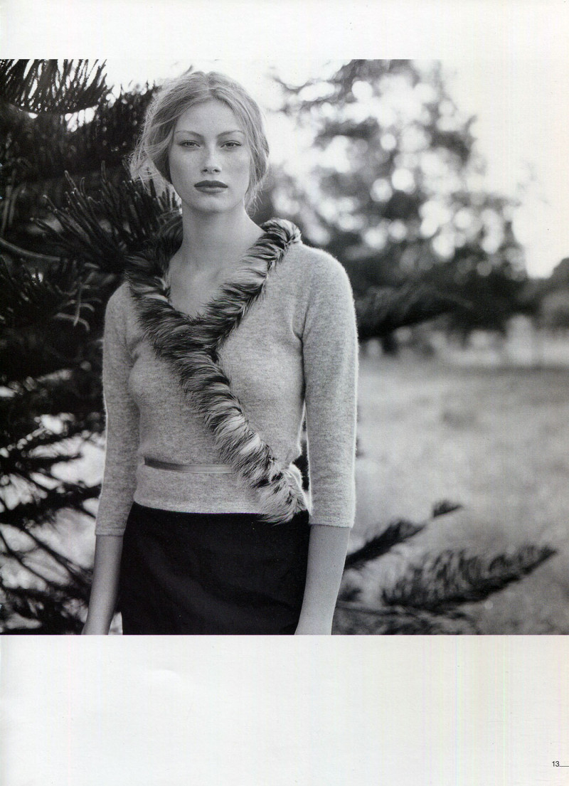 Alyssa Sutherland featured in  the Jigsaw catalogue for Autumn/Winter 2001