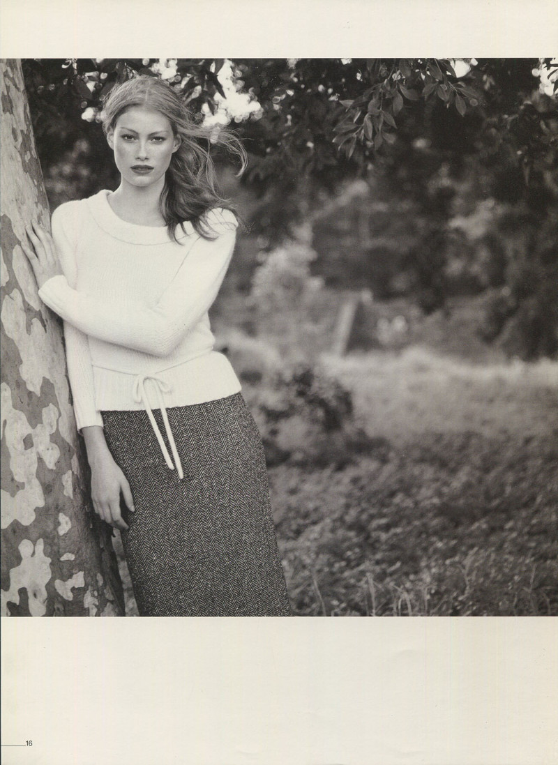 Alyssa Sutherland featured in  the Jigsaw catalogue for Autumn/Winter 2001