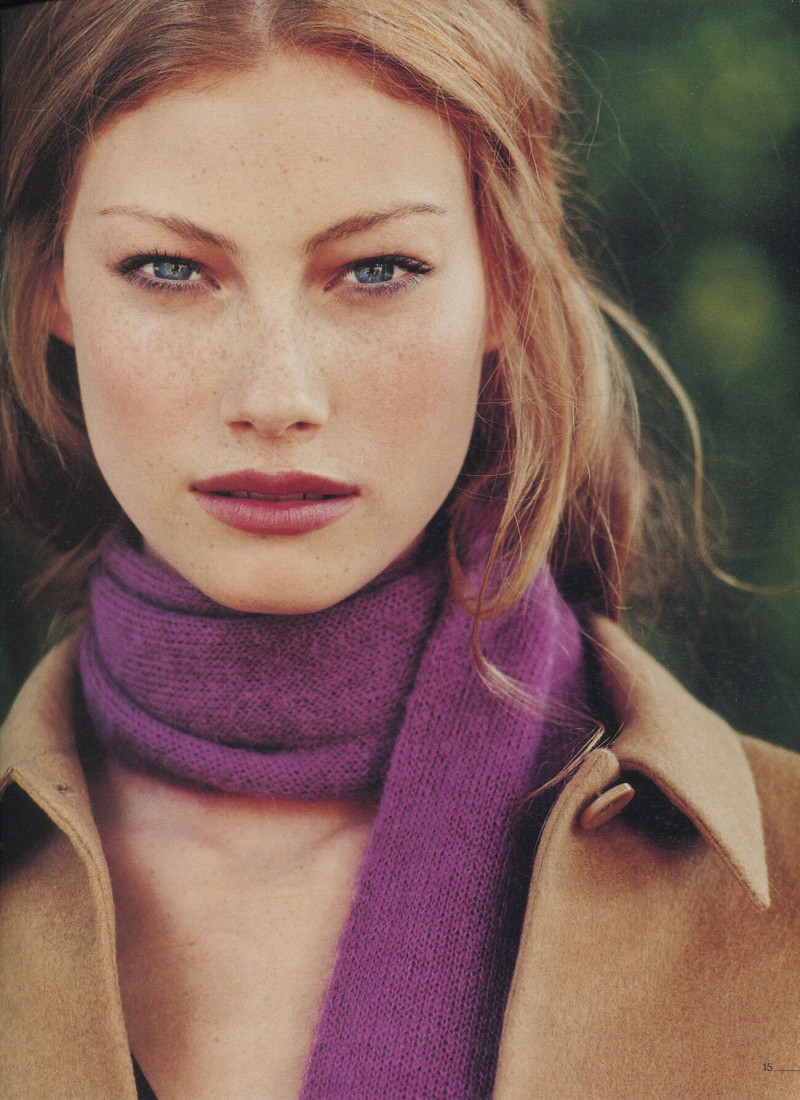 Alyssa Sutherland featured in  the Jigsaw catalogue for Autumn/Winter 2001