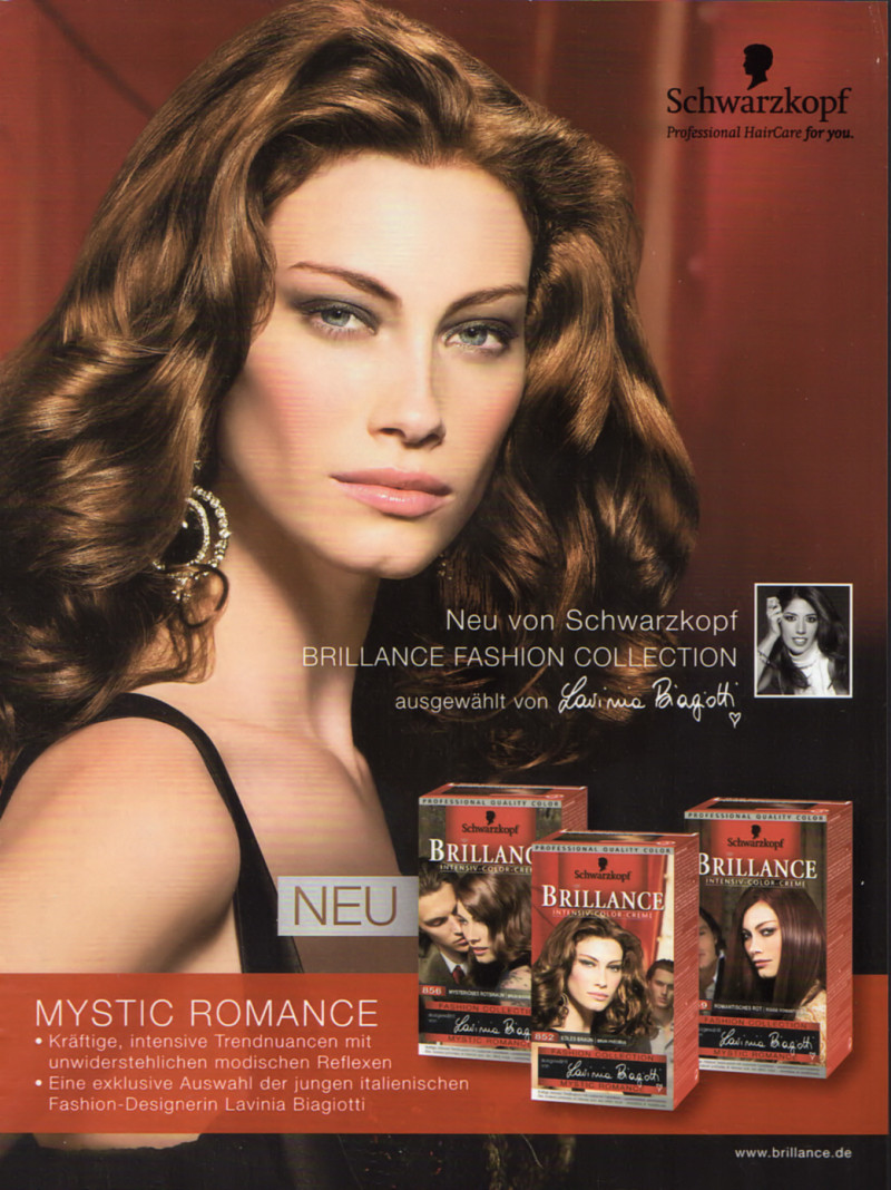 Alyssa Sutherland featured in  the Schwarzkopf advertisement for Spring/Summer 2007
